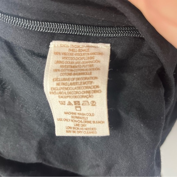 Free People Size 2 Santoshi Black Wide Leg Embroidered Boho Gauzy Pants B5 - Picture 10 of 12